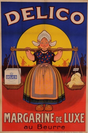 Delico margarine de luxe au Beurre poster
